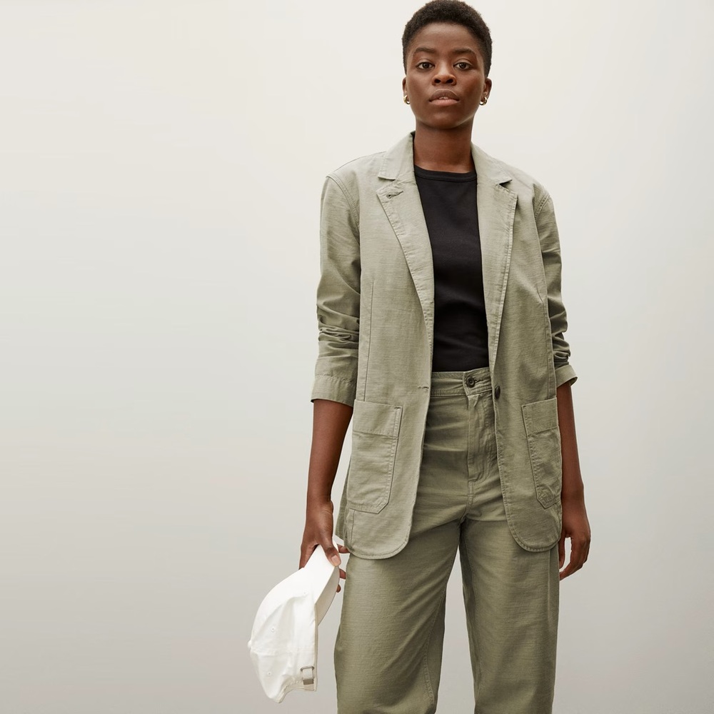 EVERLANE military fatigue light summer jacket khaki XS